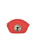 Moschino Love WoMens Plain Handbag with Zip Fastening in Red Pu - One Size