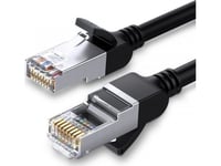 Ugreen Network Cable With Metal Plugs, Ethernet Rj45, Cat.6, Utp, 10M (Black)