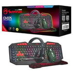 Marvo Scorpion CM375 4-in-1 Gaming Bundle Keyboard, Mouse, Headset, Mouse Pad