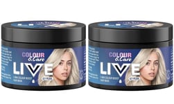 Schwarzkopf Colour & Care Live 5min Colour Boost Hair Mask, Icy Pearl 150ml X 2