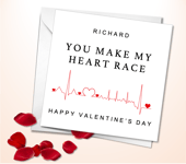 Personalised Valentine Day Card Husband Wife Boyfriend Girlfriend Valentine's V3
