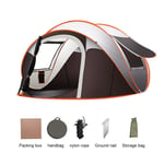 Automatic Pop-Up Tents 5-8/3-4 Person Waterproof Portable Camping UV Protection Sun Shelter Tent Cabana Beach Tent, for Beach, Camping, Hiking, Fishing,250 * 150 * 110cm