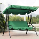 Courtyard Garden Swing Hammock 3-seat Cover Waterproof Prote Green