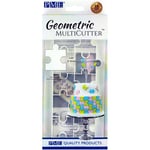 PME GMC153 Geometric MultiCutter for Cake Design - Puzzle, Large Size, 1.25-Inch, White