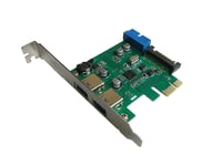 KALEA-INFORMATIQUE ? - Carte Controleur PCI EXPRESS (PCI-E) vers USB 3.0 - 2 PORTS SUPERSPEED + CONNECTEUR INTERNE USB3 19 POINTS