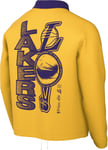 Nike NBA LA Lakers Court-Side Lightweight Jacket Sz M Yellow Purple DH9199 728