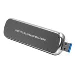 Grey Boîtier boîtier SSD M2 USB 3.1 à PCI-E M.2 SSD support pour disque dur boîtier externe boîtier de disque dur pour NVME 2242/2260/2280 M.2 SSD
