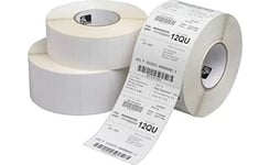 Zebra 3012580-T, Vit, Självhäftande Skrivaretikett, Papper, Termal Transfer, Permanent, Universal