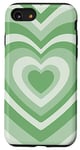 Coque pour iPhone SE (2020) / 7 / 8 Cute Latte Lover Sage Green Coffee Heart Pastel Latte