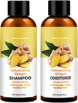 Ginger Shampoo and Conditioner Sets - Hair Growth Shampoo - Scalp & Hair Strengt