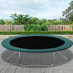 SWANEW Coussin de sécurité de trampoline de remplacement, Rechange amovible,résistant aux rayons UV,anti-déchirure, Vert,diamètre 305cm