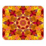 Mousepad Computer Notepad Office Abstract Red Kaleidoscope Beautiful Bright Color Colored Contemporary Creative Home School Game Player Computer Worker Inch