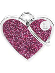 MyFamily Shine "Small Heart Pink Glitter" ID Tag