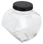 Clas Ohlson Stor glasburk med skruvlock, lutande, 3,8 l