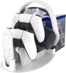 Support De Stockage Ps5 Pour Ps5 Playstation 5 Support De Stockage Ps5 Support D'¿¿Tag¿¿Re Jeux Casque Manette Soft Rack Bd Disque Dur Support Ps5/Ps4/Nintendo Switch/Xbox One Gris Blanc