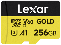 Lexar Pro Gold 256GB microSDXC UHS-II (R280/W100) -muistikortti