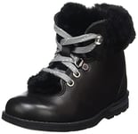 Clarks Girl's Dabi Hiker Snow Boot, Black Leather, 4 UK Child
