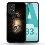Coque pour Samsung Galaxy A33 5G Animal Leopard Yeux