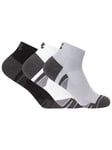 Under Armour3 Pack Performance Tech Low Cut Socks - Mod Grey/White