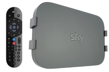 Sky Q Voice Remote Control and Q-View Sky Q Mini Wall Mount Bracket Clip Package - Sky Q Bracket for Sky Q Mini Box