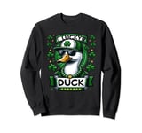 Lucky Duck Funny Shamrock St Patricks Day Sweatshirt