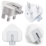 UK 3 PIN DUCKHEAD Adapter Mains Plug Head For All Chargers 10W - 60W Chargers for Mac and iPad, Phone and Tablets