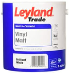 Leyland Trade Vinyl Matt Emulsion Paint - Brilliant White 2.5L