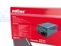 Roline Rc-100Fx/St Fast Ethernet Converter, Rj-45 To St, Loop-Back, 100 Mbit/S
