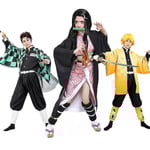 Kids Anime Demon Slayer Cosplay set Vuxen Tanjirou Nezuko Outfit Y W .q Kamado Nezuko 140cm