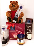 Leonidas Valentine Gift Hamper, Box Assorted 16 Pc, Chocolate Hazelnuts Spread, Hot Chocolate, Bear