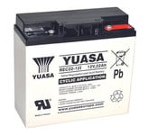 Yuasa 12V 22Ah (AGM) batteri 181 x 76 x 167