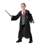 Rubie's - Déguisement Officiel - Déguisement Harry Potter + Haut Imprimé + Baguette + Lunettes-Taille L - 7-8 ans