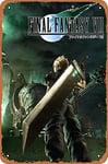 Final Fantasy VII Game Poster rétro vintage en métal 30,5 x 20,3 cm