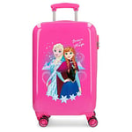 Disney Frozen Dream of Magic Pink Cabin Suitcase 37 x 55 x 20 cm Rigid ABS Combination Lock 32 Litre 2.5 kg 4 Double Wheels Hand Luggage