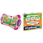 VTech - MagiBook Starter Pack Rose, Livre Interactif Enfant – Version FR & Livre MagiBook - Mes Premiers apprentissages Niveau Maternelle - Pack de 3 Livres, Livres éducatifs – Version FR