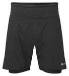 Montane Slipstream Twin Skin Shorts Men löparshorts Black 2XL - Fri frakt