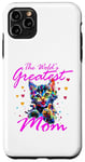 Coque pour iPhone 11 Pro Max Chat arc-en-ciel avec inscription « This is what the greatest mom looks »