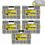 Stanley 1-94-745 Sortmaster Tool Organiser Screws Nails Storage Case Pack of 5