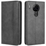 HualuBro Blackview A80 Case, Blackview A80S Case, Retro PU Leather Full Body Shockproof Wallet Flip Case Cover with Card Slot Holder and Magnetic Closure for Blackview A80 Phone Case (Black)