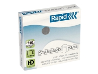 Rapid Standard - Klamrar - 23/14 - 14 mm - galvaniserad metall - galvaniserad - paket med 1000 - för Fashion HD110, HD210