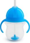 Munchkin Baby Drinking Tip and Sip Weighted Straw Trainer Cup Blue 7Oz 207ml