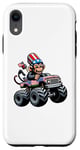 Coque pour iPhone XR Patriotic Monkey 4 juillet Monster Truck American