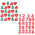 Label Xmas Ornament Christmas Label Gift Felt Sticker Advent Calendar Number
