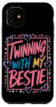 Coque pour iPhone 11 Twinning Avec Ma Meilleure Amie - Twin Matching
