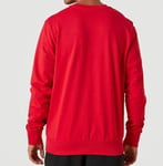 New Era NBA Chicago Bulls Washed Red Graphic Crewneck Sweatshirt Jumper Large