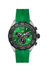 Tag Heuer Klockarmband BT0745 Gummi Grön 21.5mm