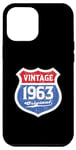 Coque pour iPhone 13 Pro Max Vintage Route Original 1963 Birthday Edition Limitée Classic