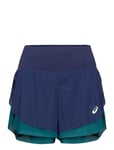 Nagino Tennis 3.5In 2-N-1 Layer Short Bottoms Shorts Sport Shorts Blue Asics