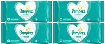 Pampers Sensitive Baby Wipes 52pcs Pack of 4 Hypoallergenic Soft Non-irritating