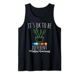 It's ok to be different plant pot autism awareness Tank Top
